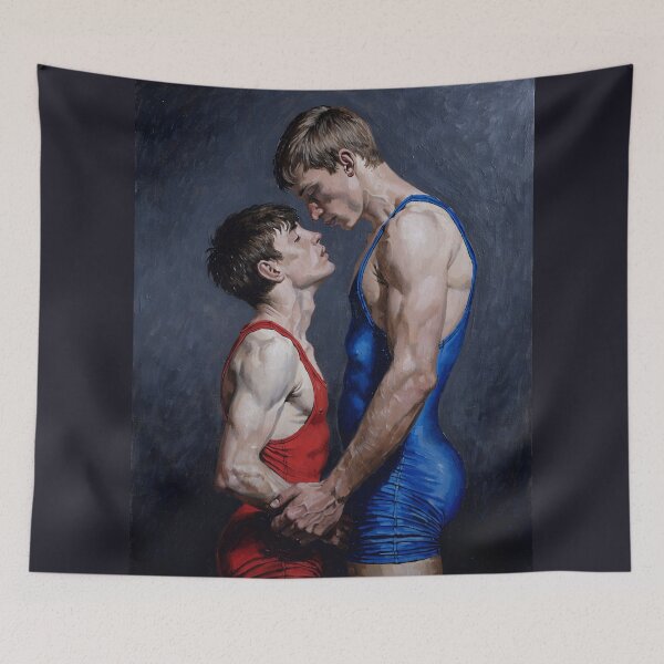 Item preview, Intimate Wrestlers – Classic Realism Art designed and sold by gayishdesign.