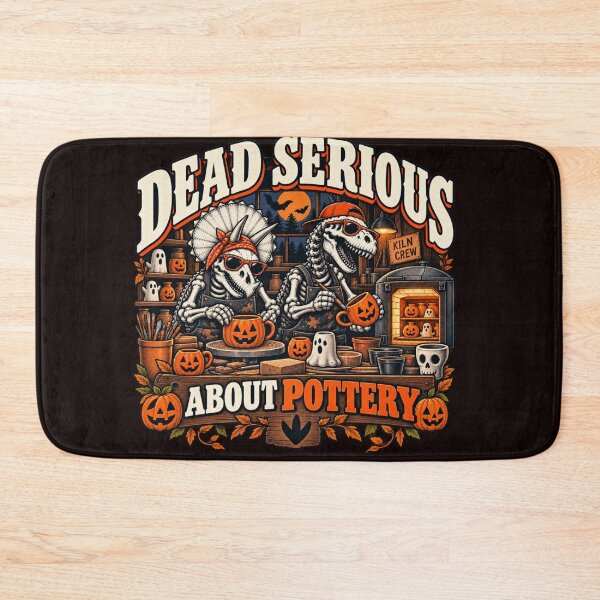 Item preview, Dead Serious About Pottery – Funny Halloween Dinosaur Potter Design designed and sold by zhivago1980.