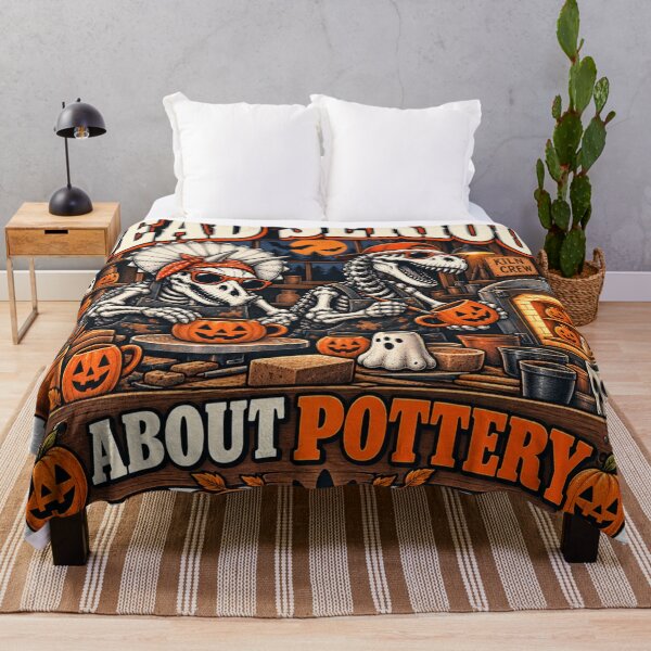 Item preview, Dead Serious About Pottery – Funny Halloween Dinosaur Potter Design designed and sold by zhivago1980.