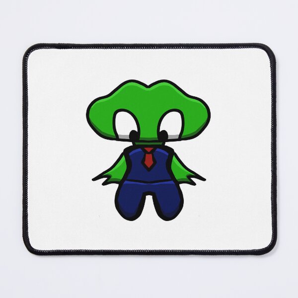 Item preview, Cute Big-Headed Business Monster Green – Kawaii Sticker Art designed and sold by davidmalec.