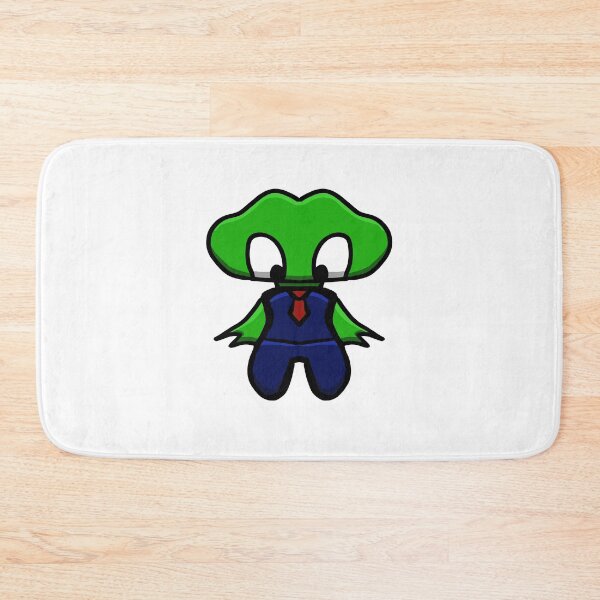Item preview, Cute Big-Headed Business Monster Green – Kawaii Sticker Art designed and sold by davidmalec.