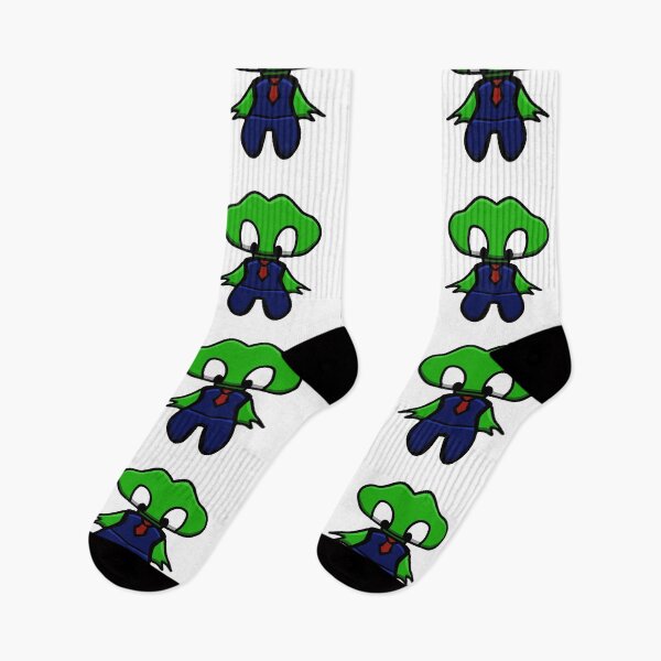 Item preview, Cute Big-Headed Business Monster Green – Kawaii Sticker Art designed and sold by davidmalec.