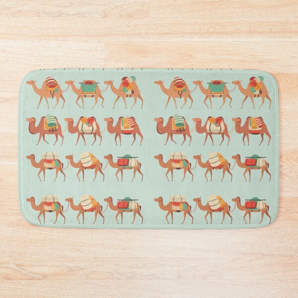 Item preview, Camel Caravan / Camel Train Colorful Illustration  designed and sold by LoveSeasonz.