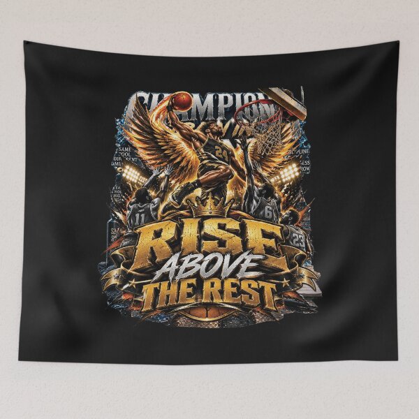 Item preview, Rise Above The Rest Basketball | Inspirational Gift For Players And Fans designed and sold by M. Mamdouh Artworks.