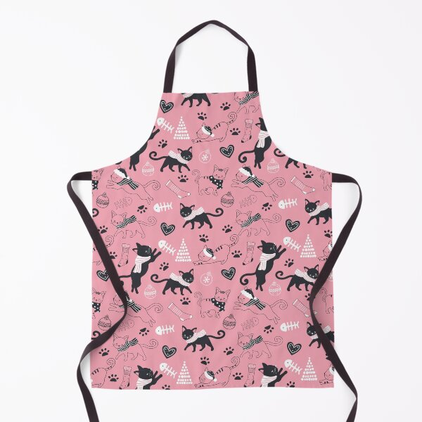 Item preview, Cute Winter Christmas Cat Pattern Pastel Art designed and sold by MerchPublic Studio.