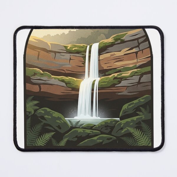Item preview, Bee Branch Falls Sipsey Wilderness Alabama Sticker designed and sold by DetourDgn.