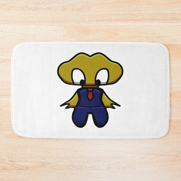 Item preview, Cute Big-Headed Business Monster Gold – Kawaii Sticker Art  designed and sold by davidmalec.