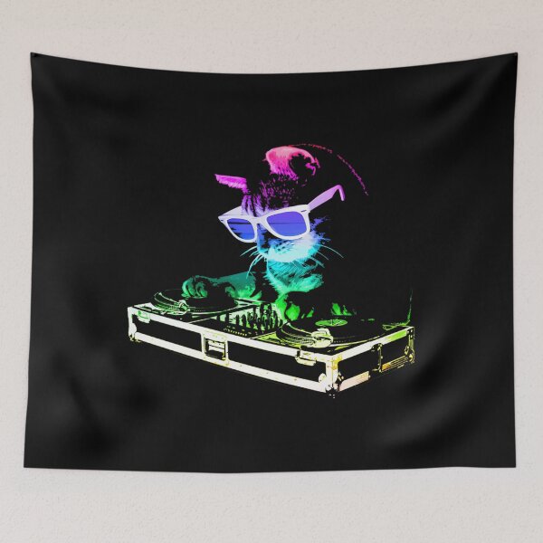Item preview, House Cat (Rainbow Dj Kitty) designed and sold by shopDex.