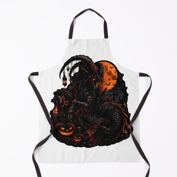 Item preview, Capricorn Halloween Dark Sea Goat designed and sold by Zodiac Celestial Art.
