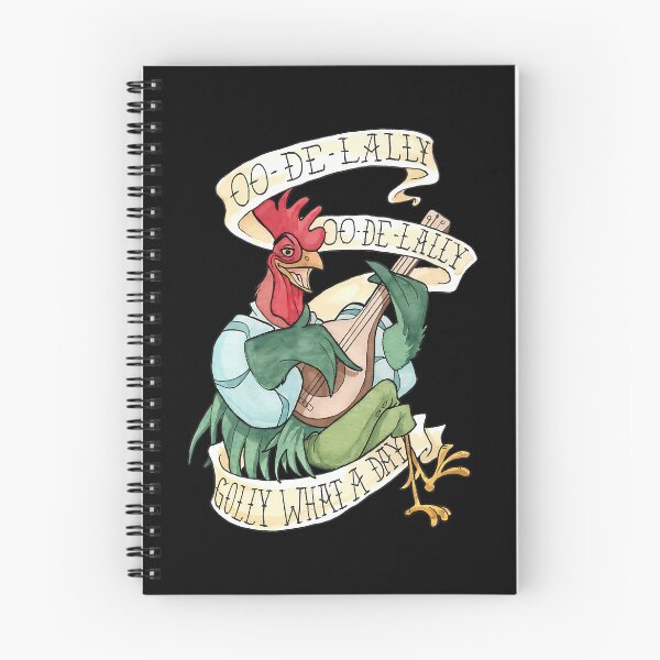 Item preview, Alan-A-Dale Rooster  Oo-De-Lally Golly What A Day Tattoo Watercolor Painting Robin Hood designed and sold by shopDex.