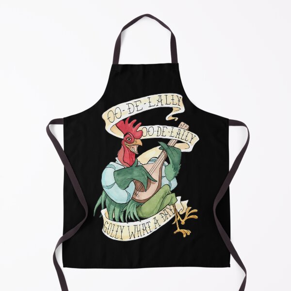 Item preview, Alan-A-Dale Rooster  Oo-De-Lally Golly What A Day Tattoo Watercolor Painting Robin Hood designed and sold by shopDex.