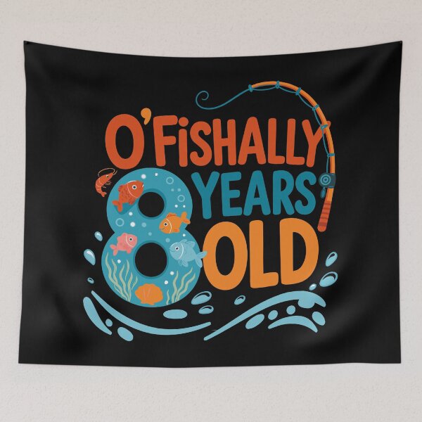 Item preview, Ofishally 8 Years Old Funny Fishing Birthday Fisherman designed and sold by giftfromheart.