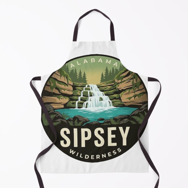 Item preview, Sipsey Wilderness Mossy Cascade Circle Badge Sticker designed and sold by DetourDgn.