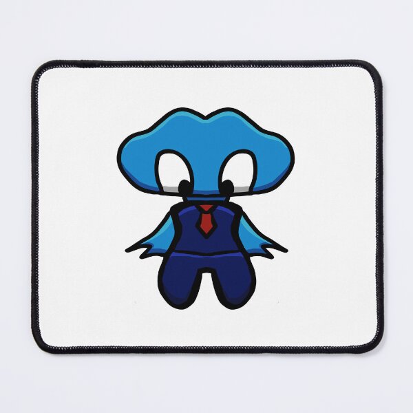 Item preview, Cute Big-Headed Business Monster Blue – Kawaii Sticker Art designed and sold by davidmalec.