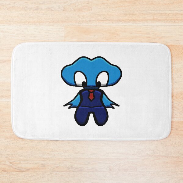 Item preview, Cute Big-Headed Business Monster Blue – Kawaii Sticker Art designed and sold by davidmalec.