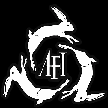 Artwork thumbnail, White Three Rabbits Circle Symbol by Rafiqgil