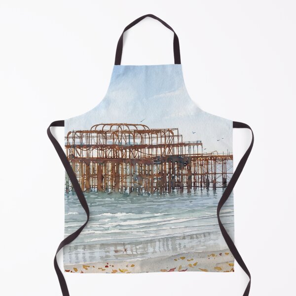 Item preview, Brighton West Pier Autumn Watercolour designed and sold by ArtworkNorth.