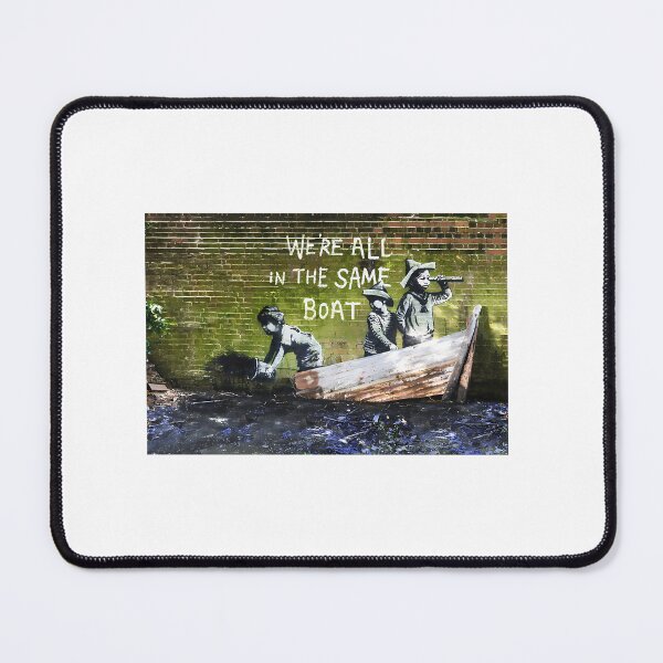 Item preview, Banksy - We'Re All In The Same Boat - Original Mural designed and sold by marionchans.