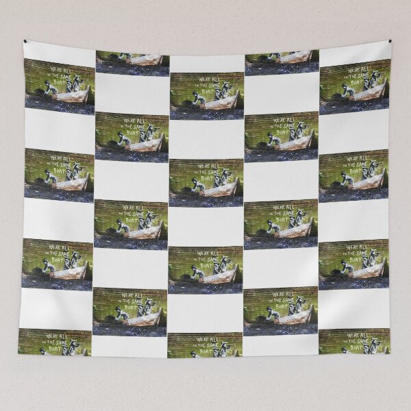 Item preview, Banksy - We'Re All In The Same Boat - Original Mural designed and sold by marionchans.