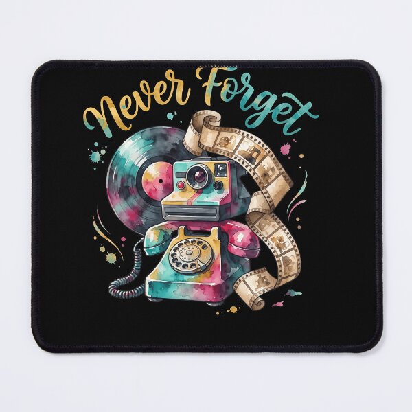 Item preview, Never Forget Vintage Retro Camera & Vinyl Lover Aesthetic designed and sold by ArcaneArtistry.