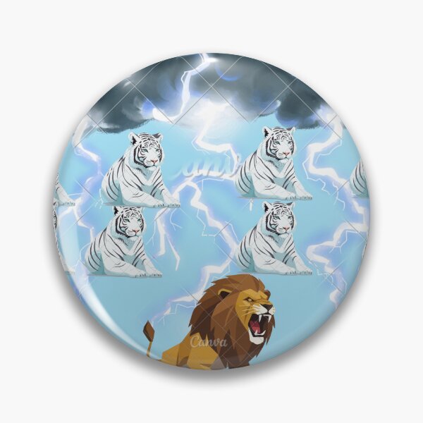Item preview, Roaring Lion and Tigers Lighting Storm designed and sold by ngalalem.