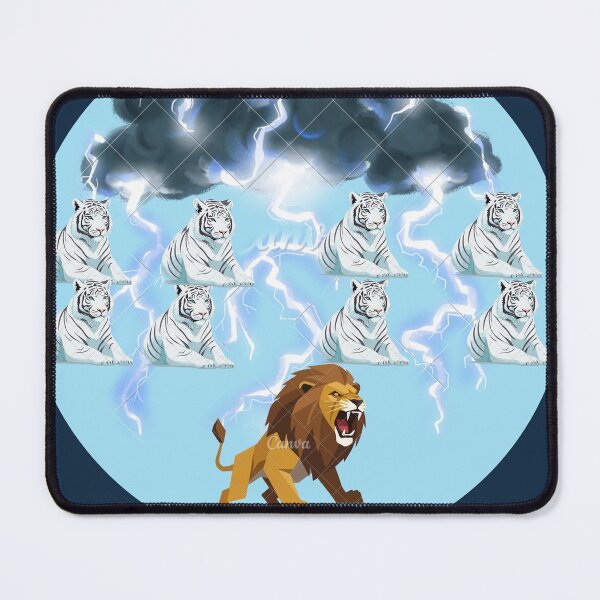 Item preview, Roaring Lion and Tigers Lighting Storm designed and sold by ngalalem.
