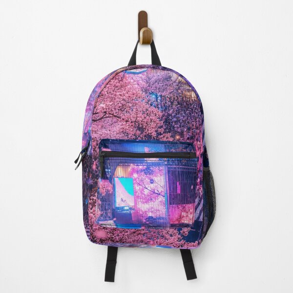 Item preview, Tokyo Sakura Night – Shibuya Neon Cityscape designed and sold by vekotpu.