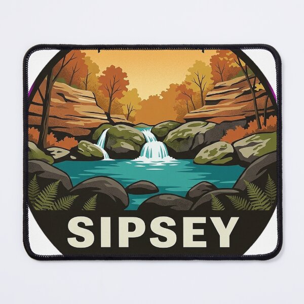 Item preview, Sipsey Wilderness Autumn Creek Circle Badge Sticker designed and sold by DetourDgn.