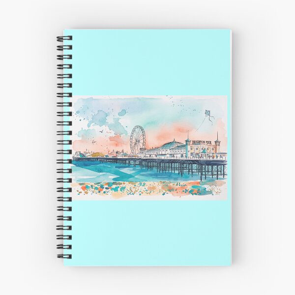 Item preview, Brighton Palace Pier Watercolour Sunset designed and sold by ArtworkNorth.