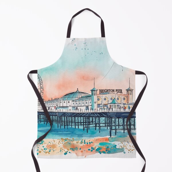 Item preview, Brighton Palace Pier Watercolour Sunset designed and sold by ArtworkNorth.