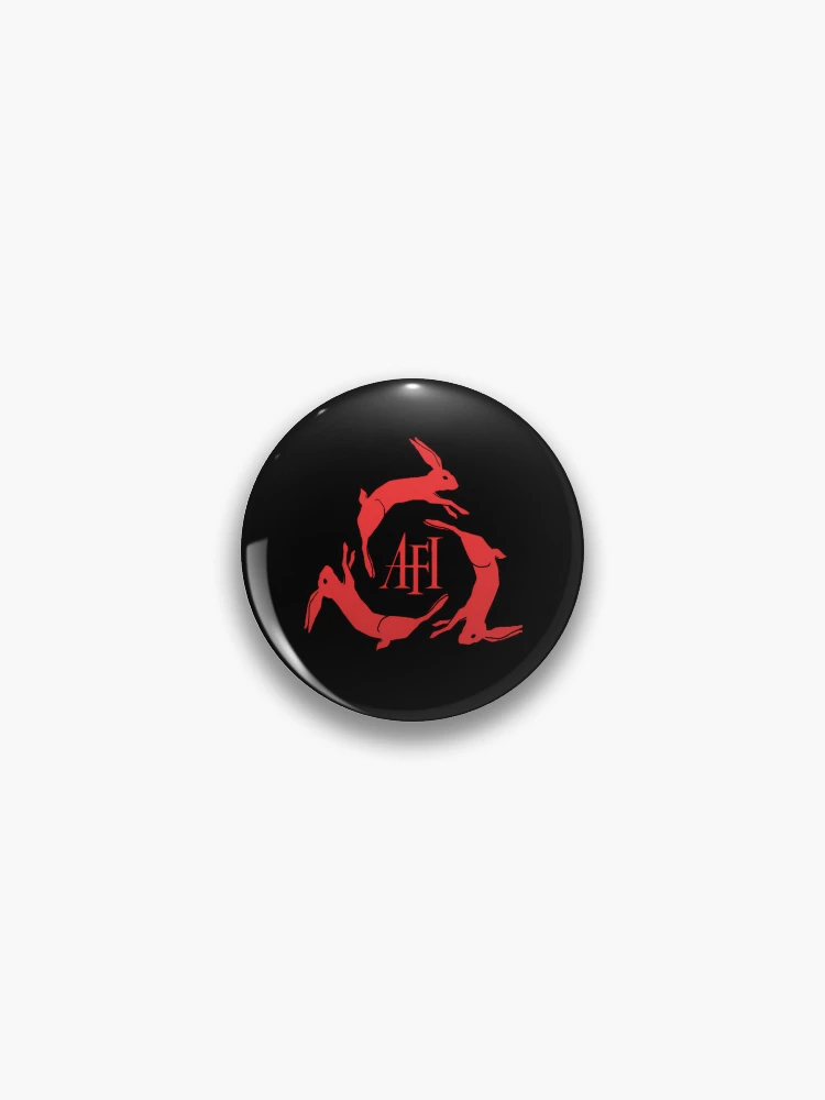 Thumbnail 1 of 3, Pin, Red Three Rabbits Circle Emblem designed and sold by Rafiqgil.