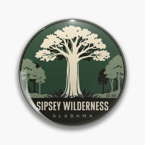 Item preview, Sipsey Wilderness Big Tree Emblem Badge Sticker designed and sold by DetourDgn.