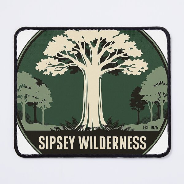 Item preview, Sipsey Wilderness Big Tree Emblem Badge Sticker designed and sold by DetourDgn.