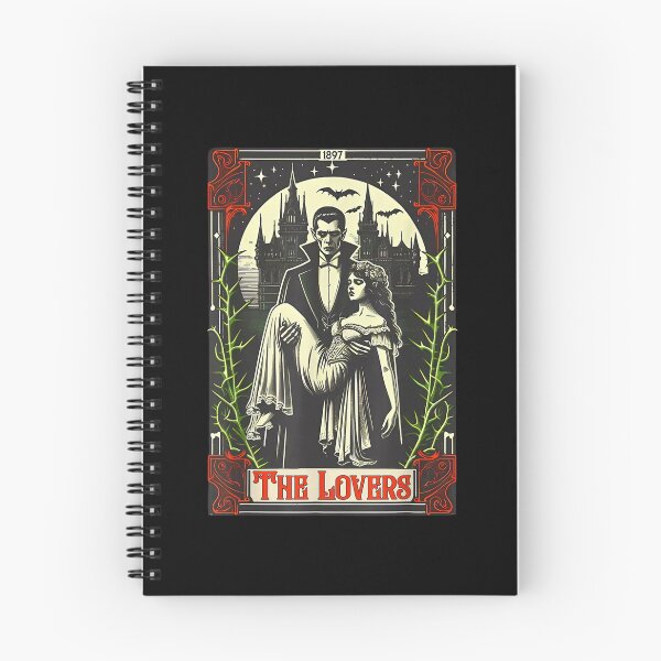 Item preview, Vampire Monster Dracula and Bride The Lovers Tarot Card Tees  designed and sold by Suzu Comena.