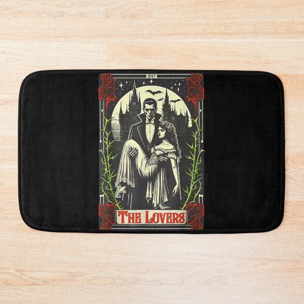 Item preview, Vampire Monster Dracula and Bride The Lovers Tarot Card Tees  designed and sold by Suzu Comena.