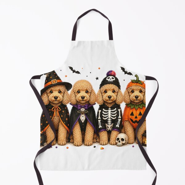 Item preview, Halloween Goldendoodle Ghost Witch Vampire Spooky boy Kid T-Shirt designed and sold by Othinus.