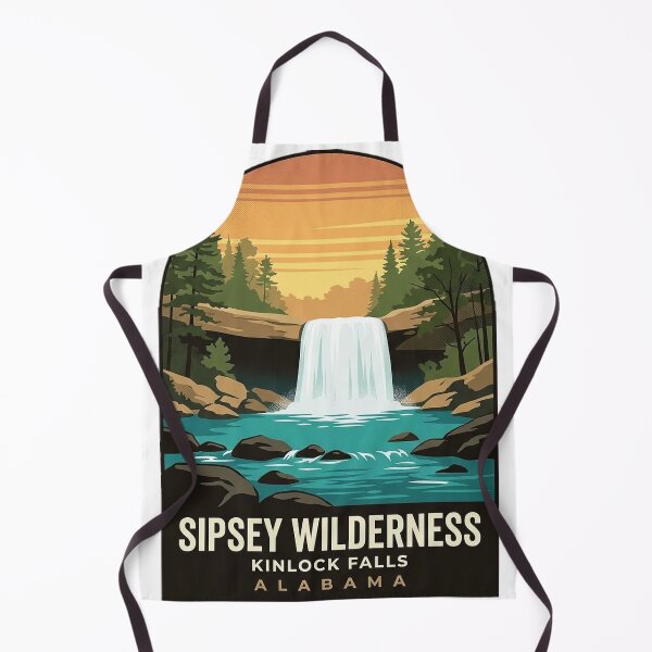 Item preview, Kinlock Falls Sipsey Wilderness Arched Badge Sticker designed and sold by DetourDgn.