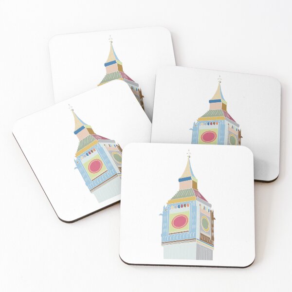 Item preview, Blue Big Ben - Colourful London Landmark Art designed and sold by iampaulmorris.
