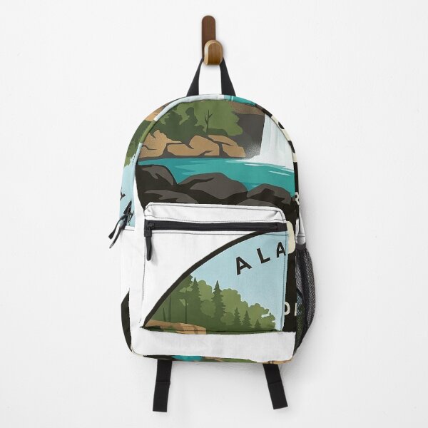 Item preview, Sipsey Wilderness Kinlock Falls Circle Badge Sticker designed and sold by DetourDgn.