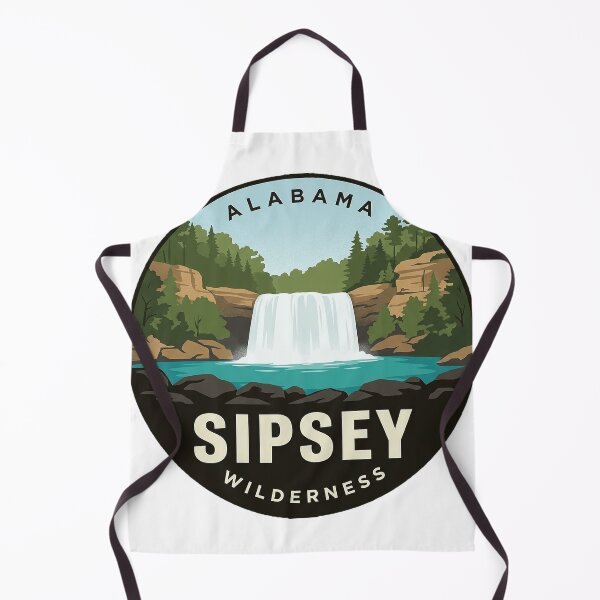 Item preview, Sipsey Wilderness Kinlock Falls Circle Badge Sticker designed and sold by DetourDgn.