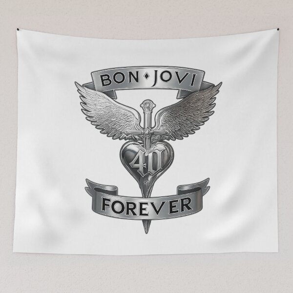 Item preview, Bon Jovi Winged Dagger Heart  40Th Anniversary Tribute designed and sold by Gnesh.