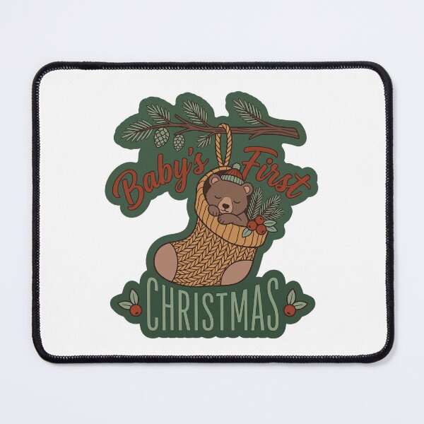 Item preview, Baby's First Christmas — Bear in a Stocking designed and sold by TheCalmEdit.