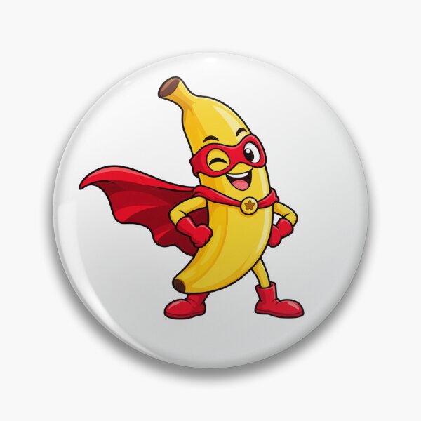 Item preview, Mighty Banana - Funny Superhero Cartoon designed and sold by Myra365Art.