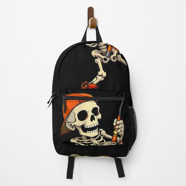 Item preview, Halloween Skeleton Fishing Bass Fisherman Funny Spooky  designed and sold by Suzu Comena.