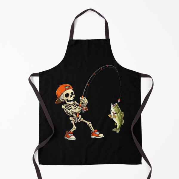 Item preview, Halloween Skeleton Fishing Bass Fisherman Funny Spooky  designed and sold by Suzu Comena.