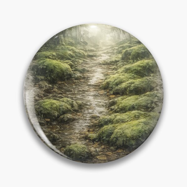 Item preview, Mossy Forest Floor After Rain | Watercolor Woodland designed and sold by PawsAndpetalstudio.