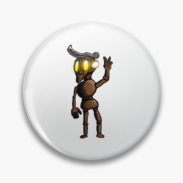 Item preview, Robot Puppet Character Flashing Peace Sign – Fantasy Sticker Art designed and sold by davidmalec.
