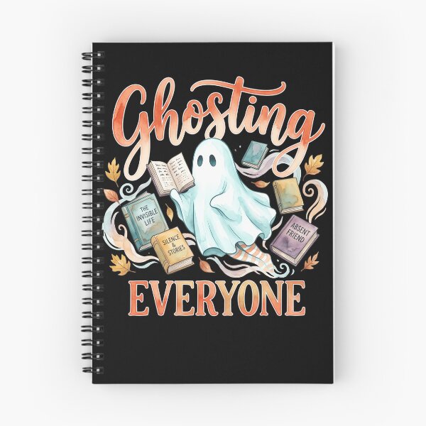 Item preview, Ghosting Everyone Book Lover Halloween Ghost Reading designed and sold by ArcaneArtistry.