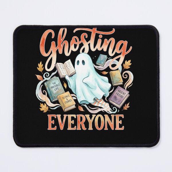Item preview, Ghosting Everyone Book Lover Halloween Ghost Reading designed and sold by ArcaneArtistry.