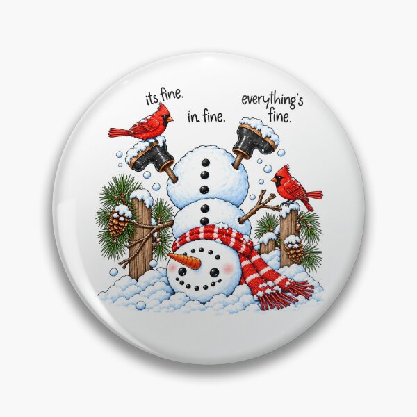 Item preview, Funny Snowman It's Fine designed and sold by YasminYgh.